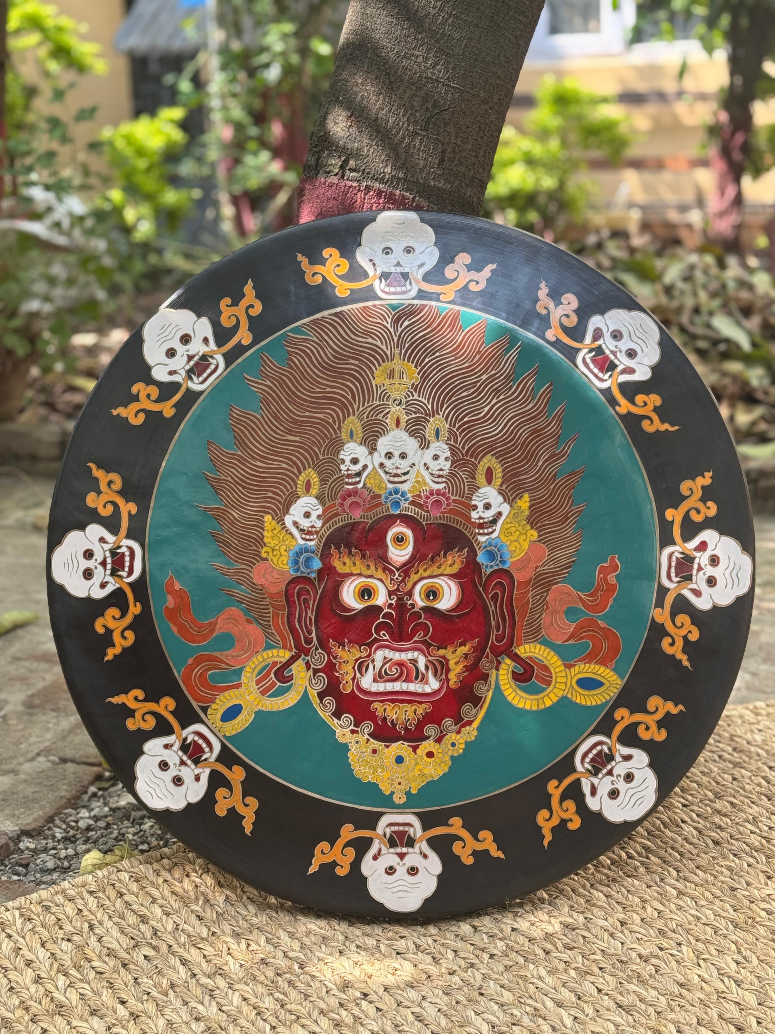 Thangka Art Gong – Sacred Himalayan Art on Metal