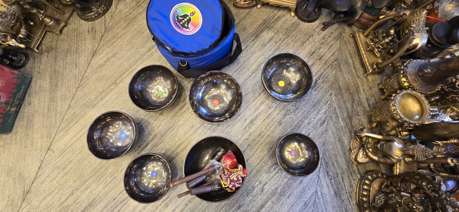 Full Moon night: Singing Bowls Born Under Divine Energy
